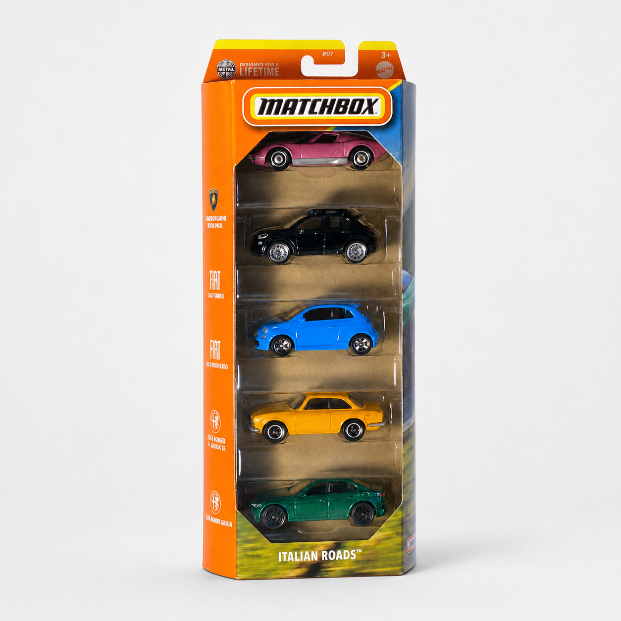 Matchbox Italian Roads 5 Pack Die-Cast Set Secondary image