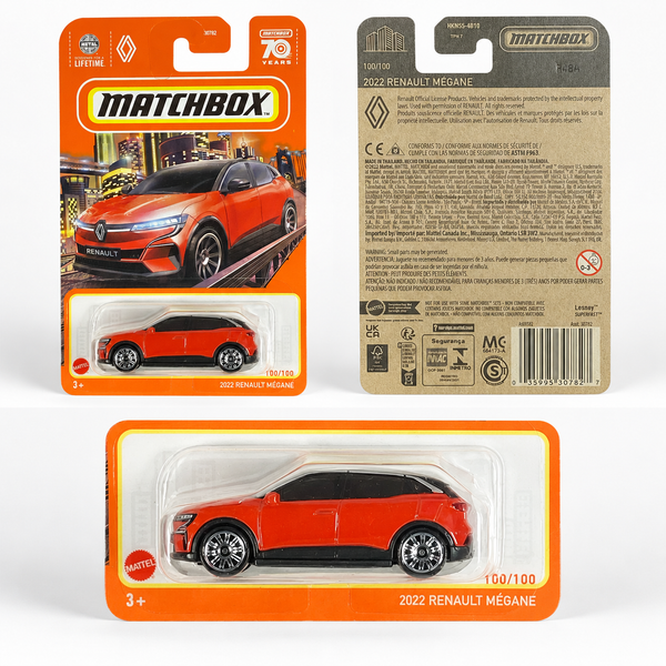 Red Matchbox 2022 Renault Megane | Matchbox 70 Years Series 100/100