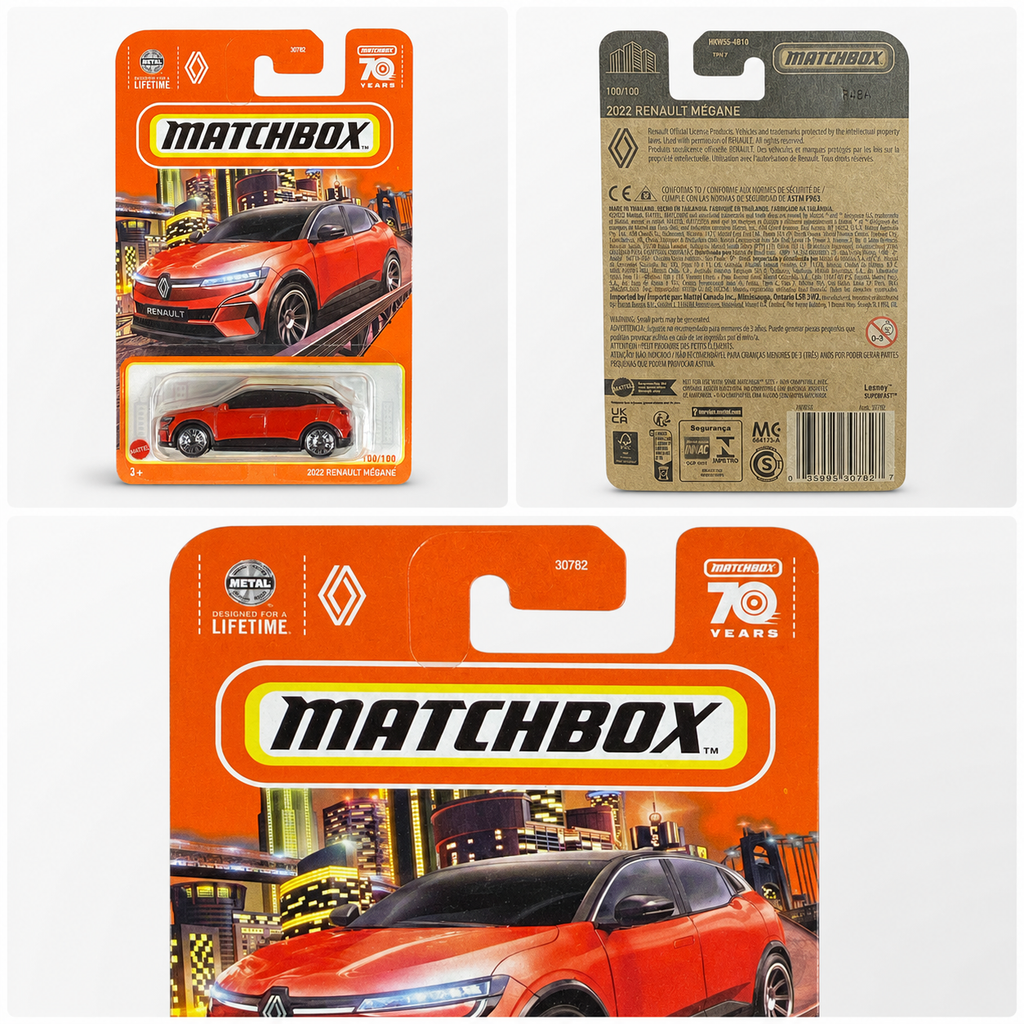 Red Matchbox 2022 Renault Megane | Matchbox 70 Years Series 100/100