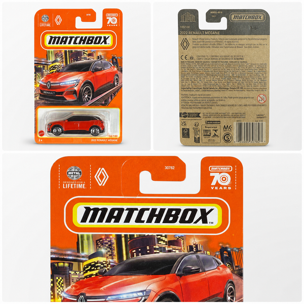 Red Matchbox 2022 Renault Megane | Matchbox 70 Years Series 100/100
