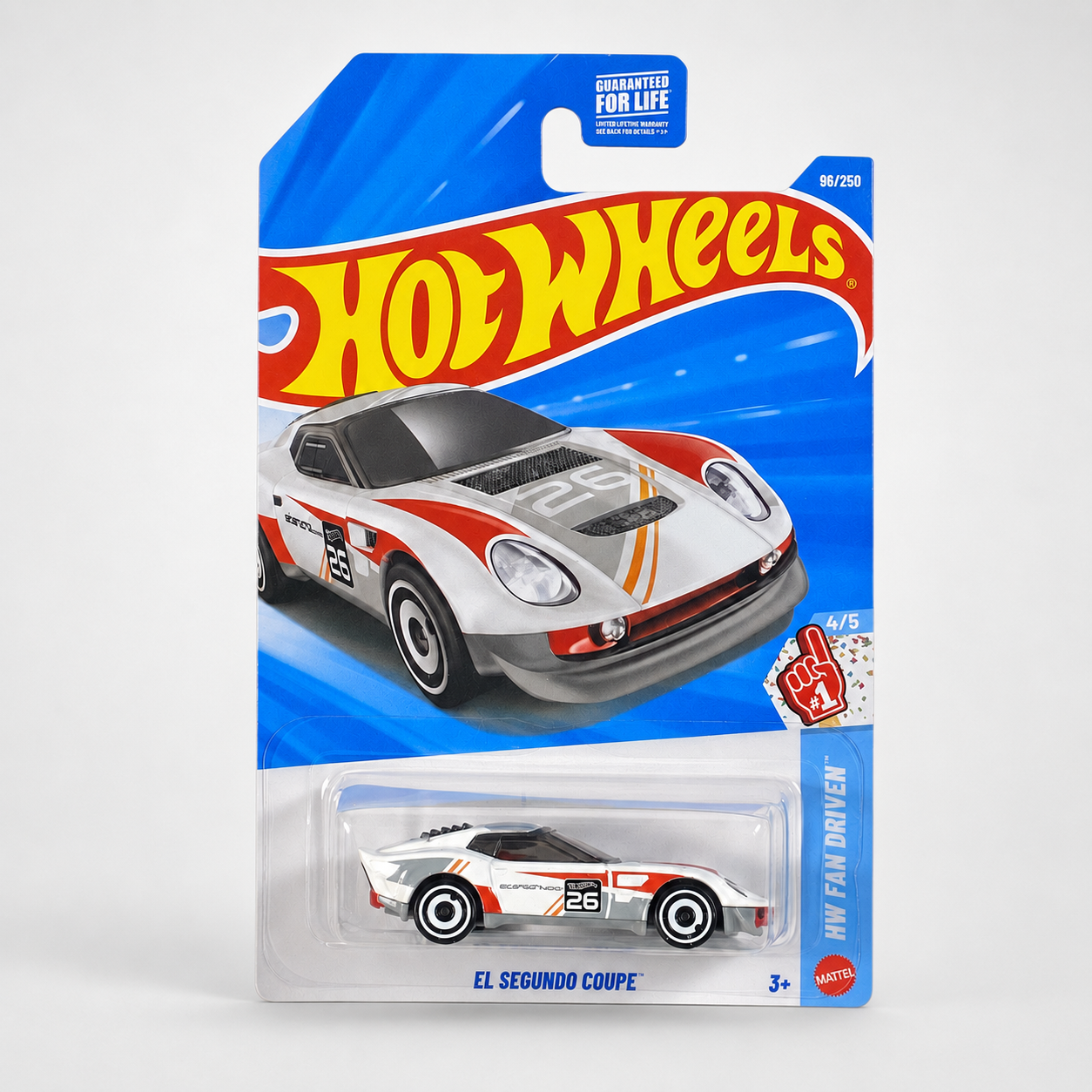 White Hot Wheels El Segundo Coupe | Fan Driven Series 4/5 - 96/250 Secondary image