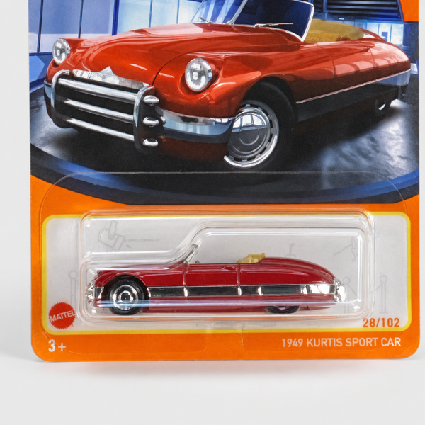 Matchbox 1949 Kurtis Sport Car Red 28/102 Die-Cast Convertible