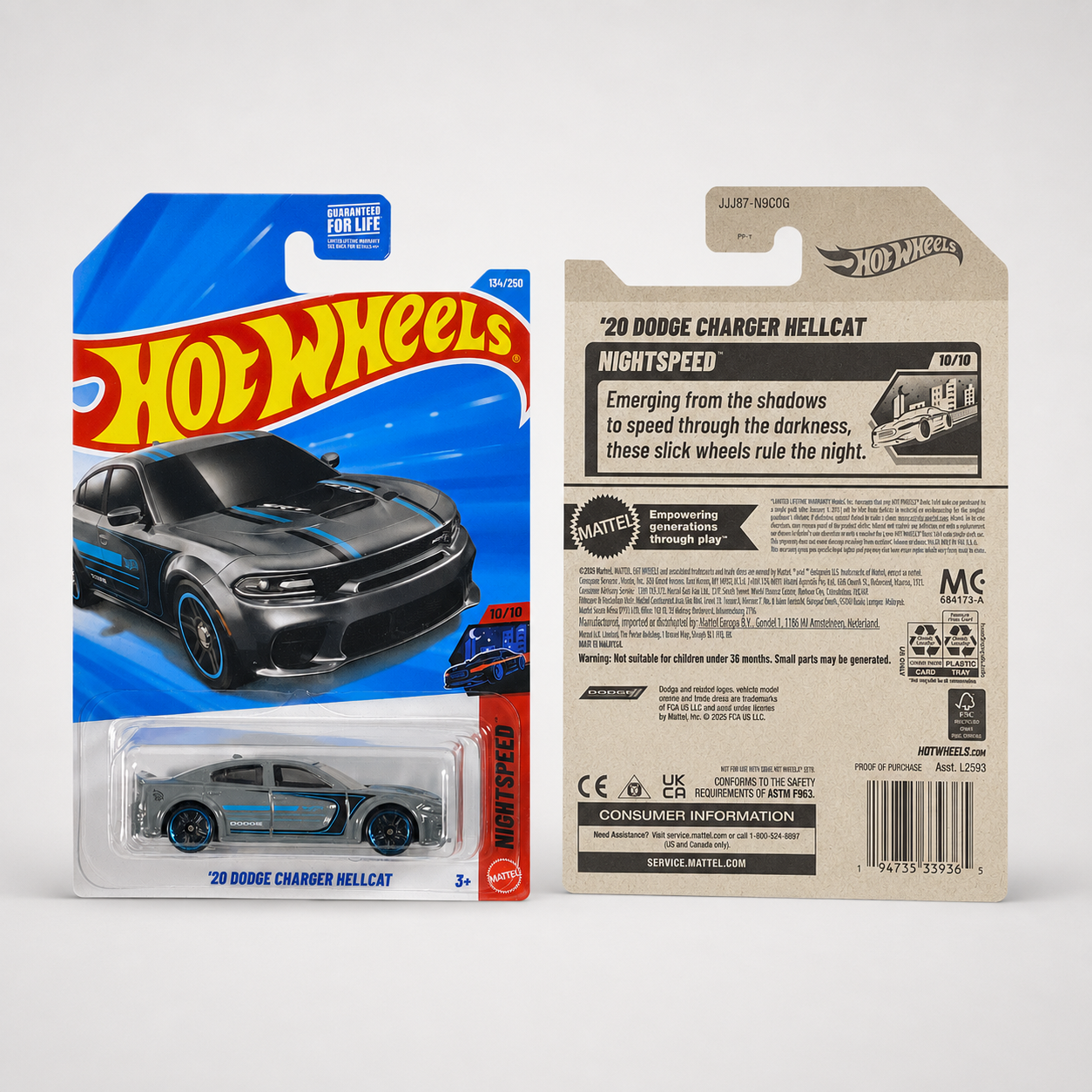 Hot Wheels '20 Dodge Charger Hellcat | Nightspeed Series 10/10 - 134/250