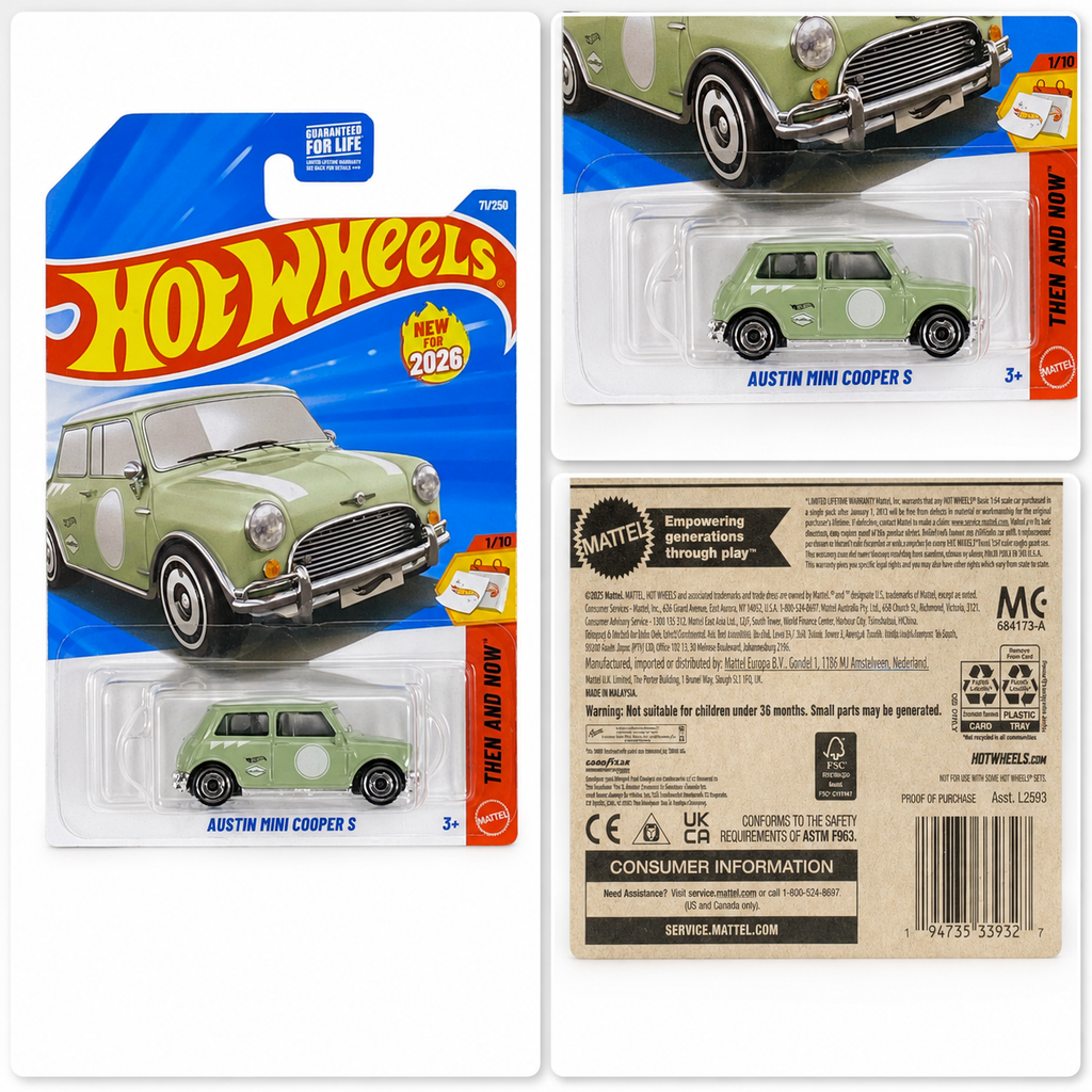 Hot Wheels Austin Mini Cooper S | Then and Now Series 1/10 - 71/250