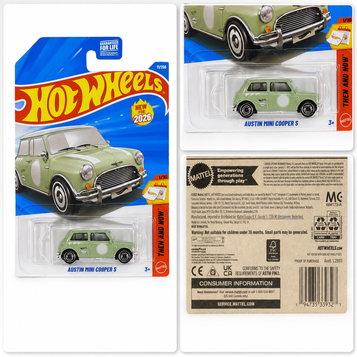 Hot Wheels Austin Mini Cooper S | Then and Now Series 1/10 - 71/250