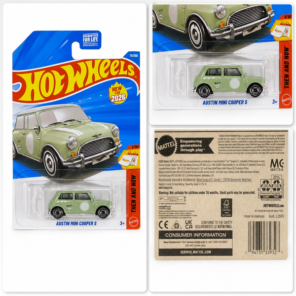 Hot Wheels Austin Mini Cooper S | Then and Now Series 1/10 - 71/250