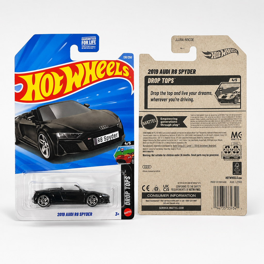 Hot Wheels 2019 Audi R8 Spyder | Drop Tops Series 4/5 - 130/250