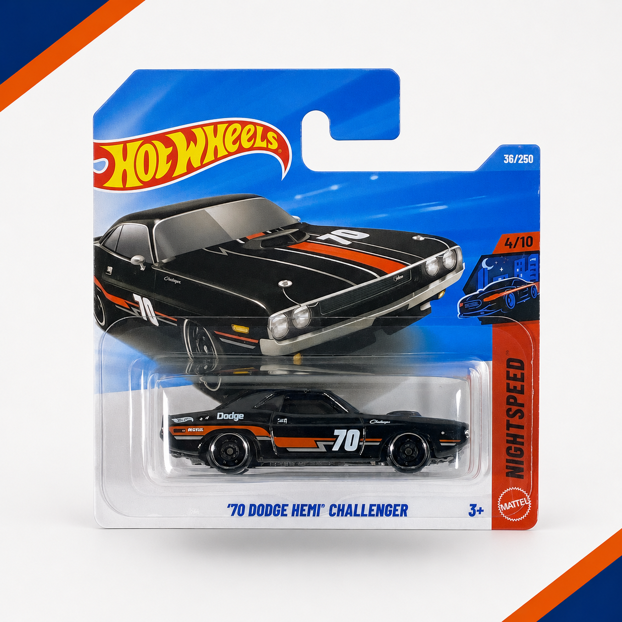 Hot Wheels '70 Dodge Hemi Challenger | Nightspeed Series 4/10 Main image