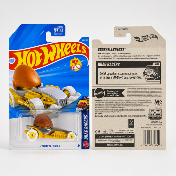 Hot Wheels EggShelleRacer | Drag Racers Series 4/10