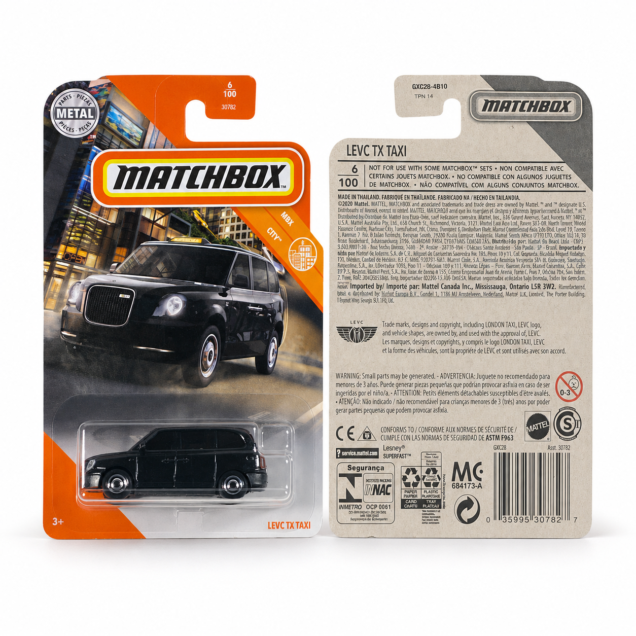 Matchbox Levc TX Taxi | MBX City Series 6/100
