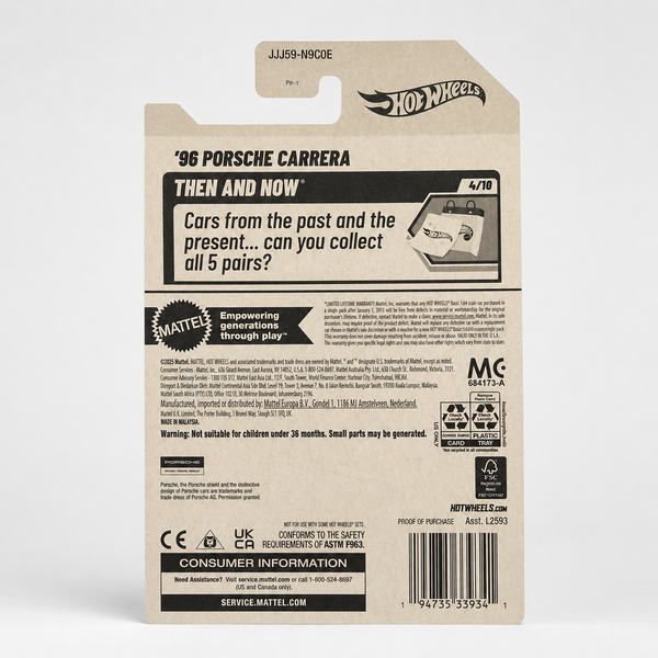 Hot Wheels ’96 Porsche Carrera | Then and Now Series 4/10