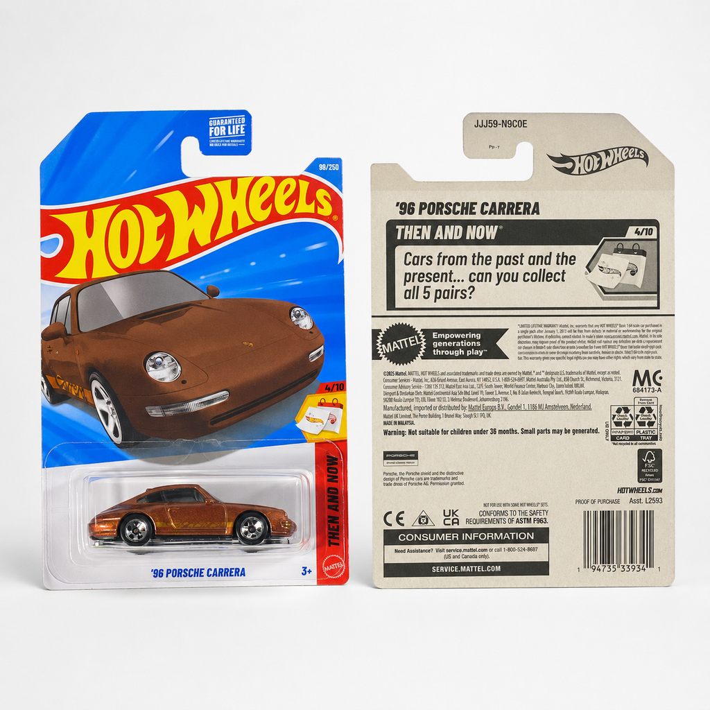 Hot Wheels ’96 Porsche Carrera | Then and Now Series 4/10