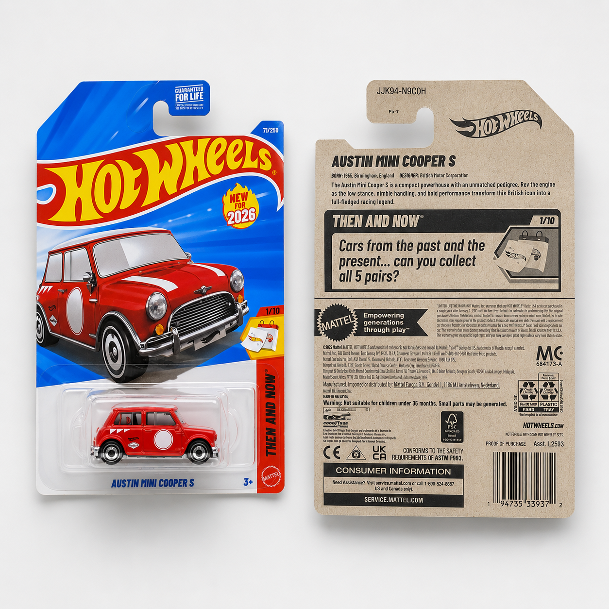 Hot Wheels Austin Mini Cooper S | Then and Now Series 1/10
