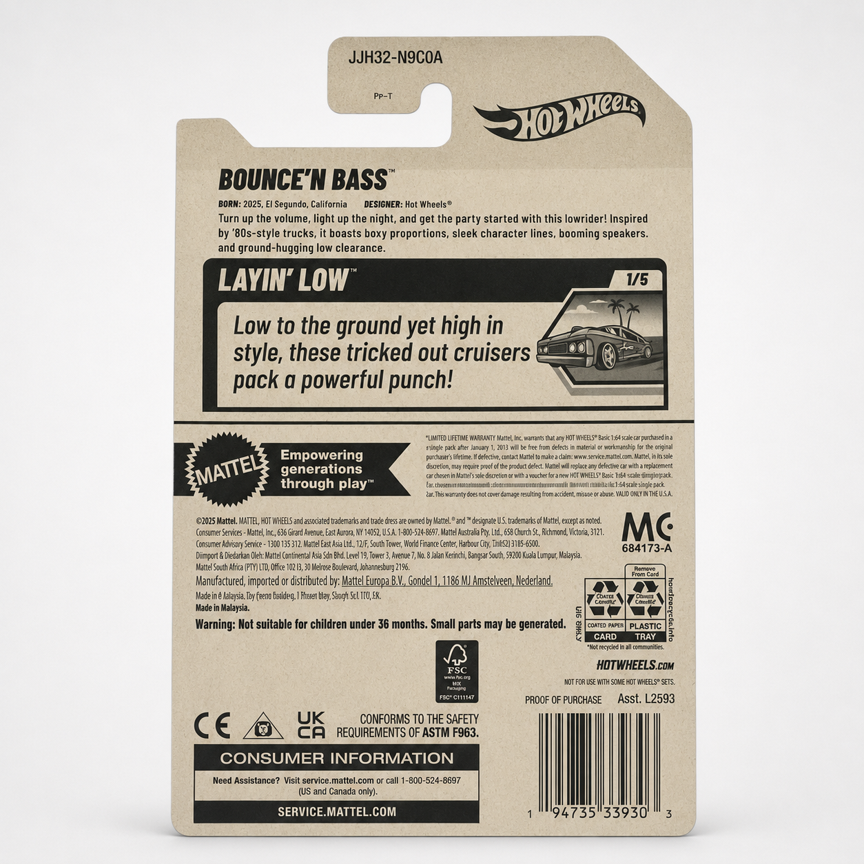Hot Wheels Bounce'n Bass | Layin' Low Series 1/5 Secondary image
