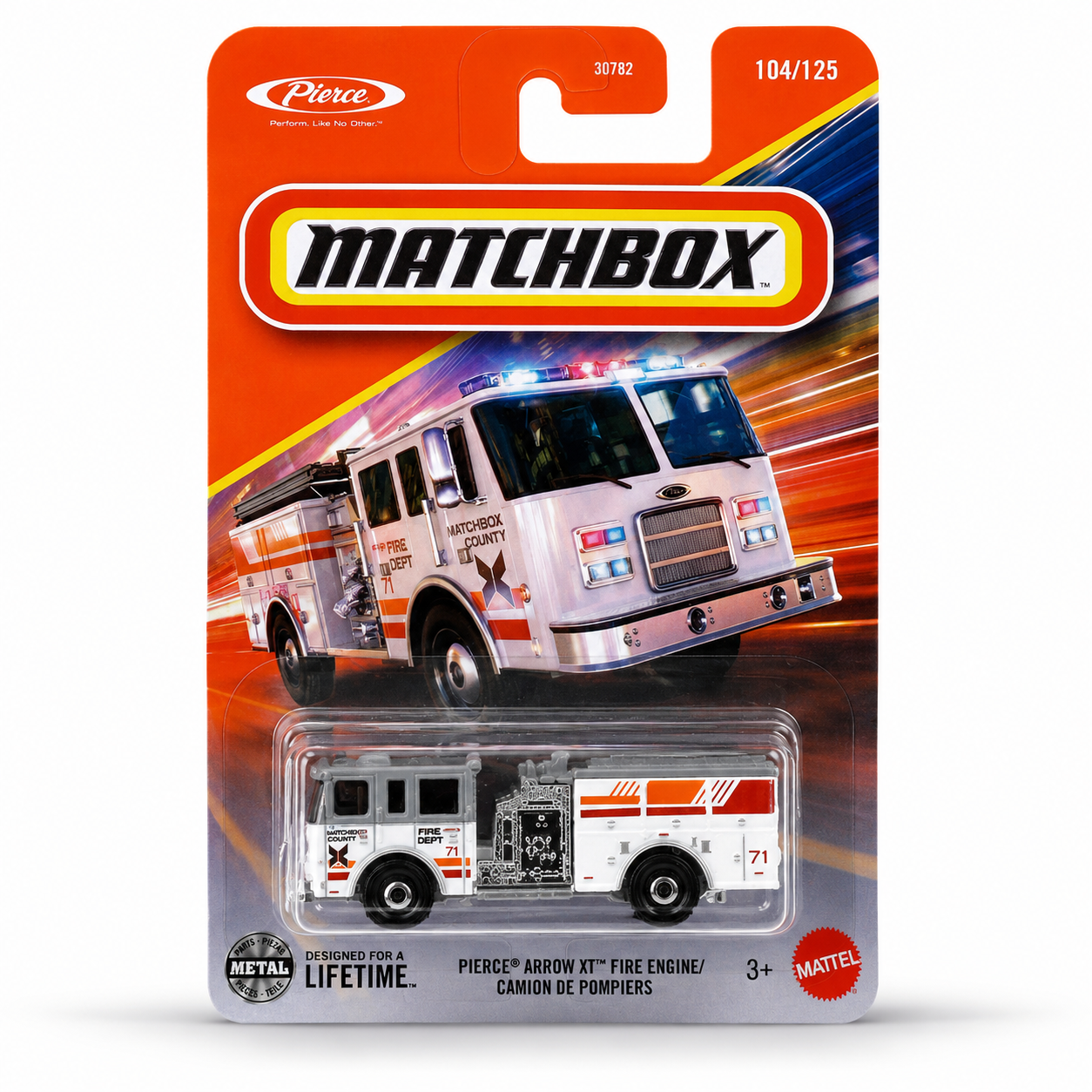 Matchbox Pierce Arrow XT Fire Engine / Camion De Pompiers 104/125 Main image