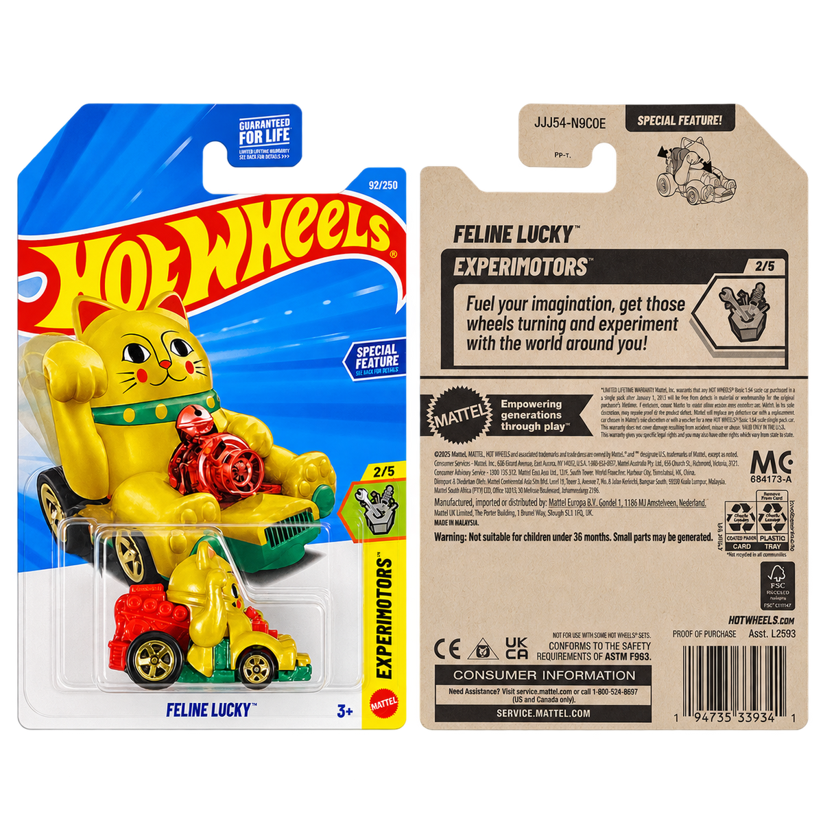 Hot Wheels Feline Lucky | Experimotors Series 2/5