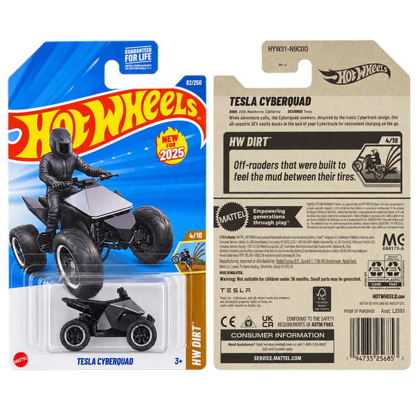 Hot Wheels Tesla Cyberquad | Dirt Series 4/10