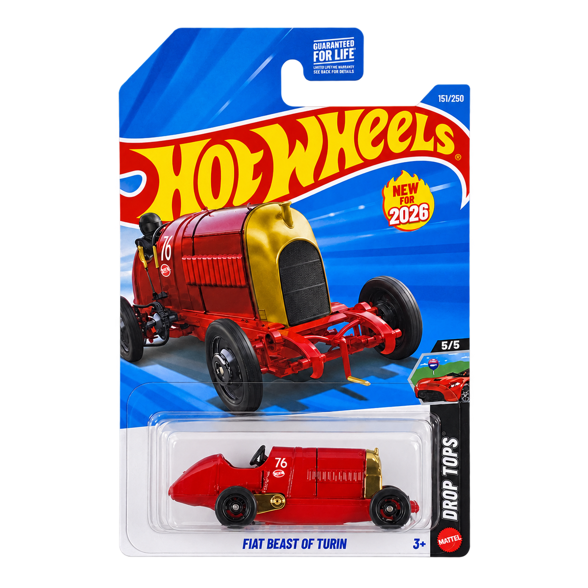 Hot Wheels Fiat Beast of Turin | Drop Tops Series 5/5 Main image