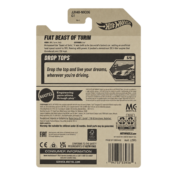 Hot Wheels Fiat Beast of Turin | Drop Tops Series 5/5