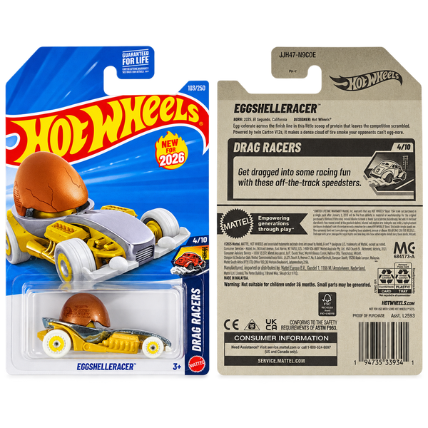 Hot Wheels EggShelleRacer | Drag Racers Series 4/10