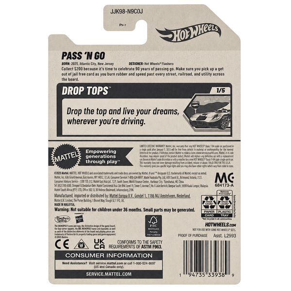Hot Wheels Pass 'N Go | Drop Top Series 1/5