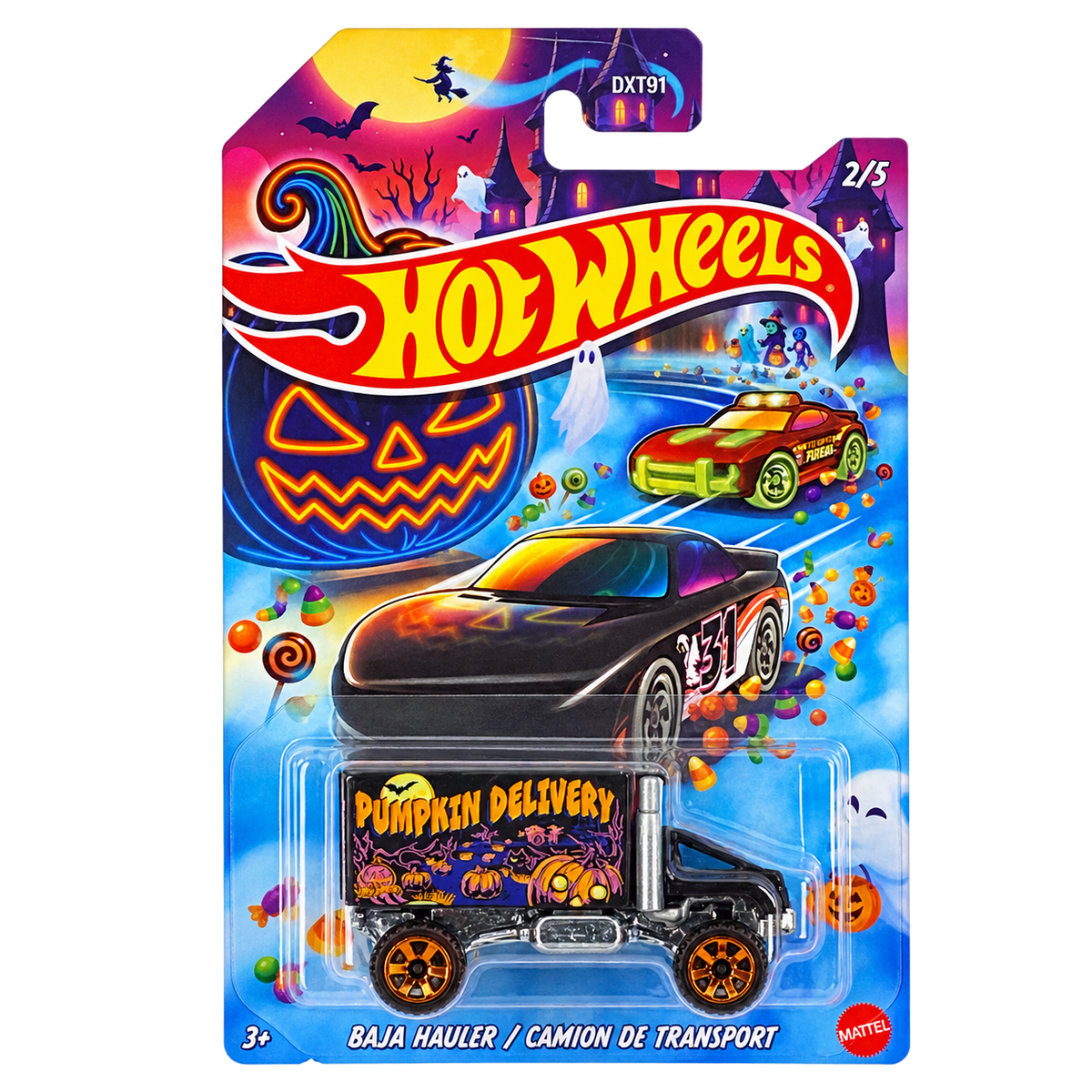 Hot Wheels Baja Hauler / Camion De Transport | Halloween Series 2/5