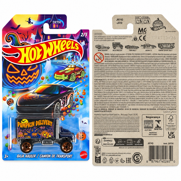 Hot Wheels Baja Hauler / Camion De Transport | Halloween Series 2/5