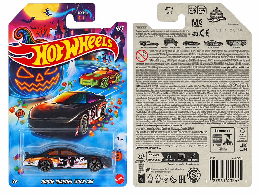 Hot Wheels Dodge Charger Stock Car | Halloween Series 4/5