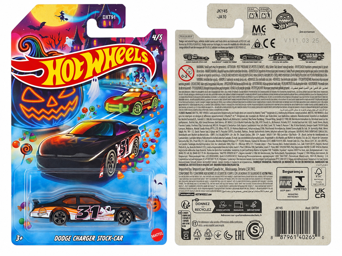 Hot Wheels Dodge Charger Stock Car | Halloween Series 4/5