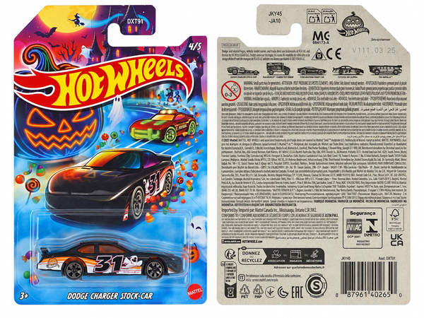 Hot Wheels Dodge Charger Stock Car | Halloween Series 4/5