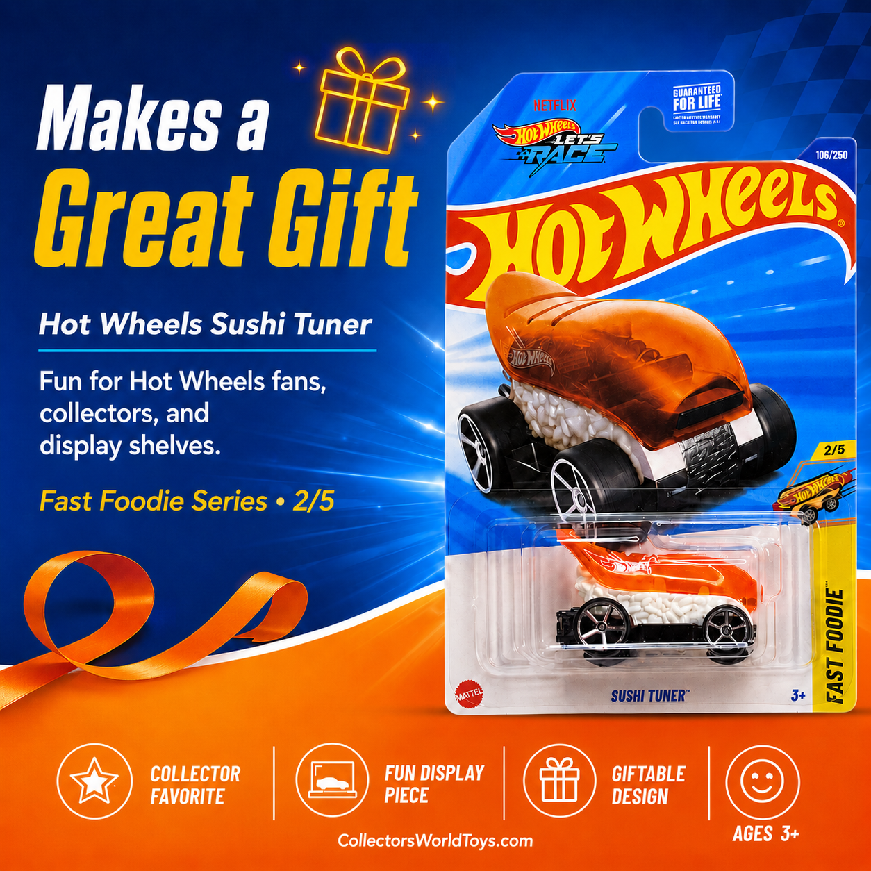 Hot Wheels Sushi Tuner Fast Foodie Series 2/5 106/250