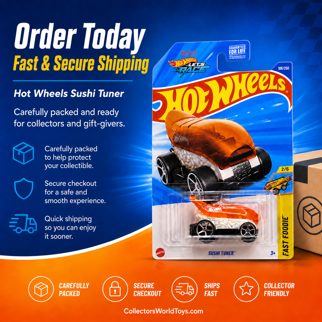 Hot Wheels Sushi Tuner Fast Foodie Series 2/5 106/250