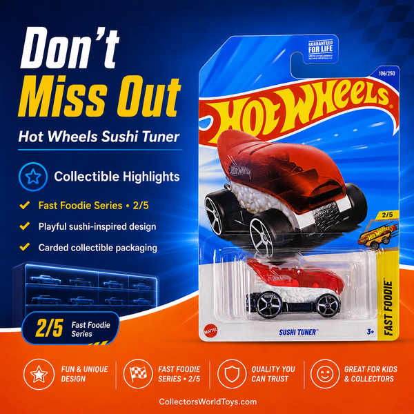 Hot Wheels Sushi Tuner Red Fast Foodie Series 2/5 106/250