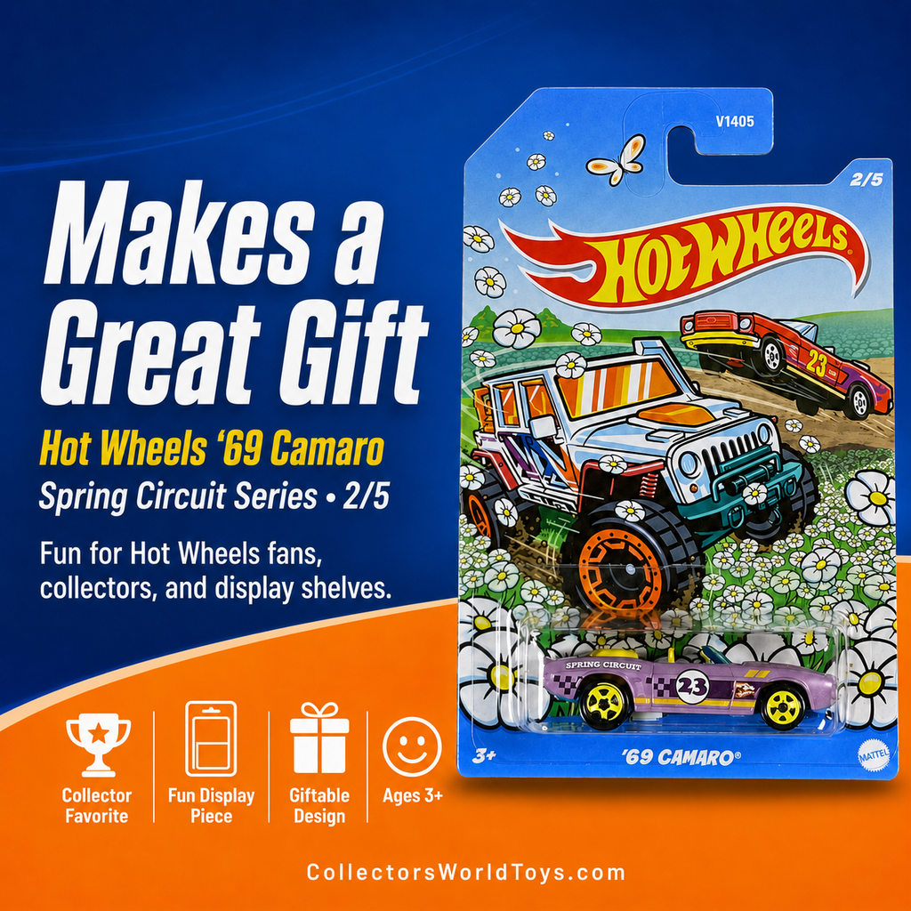 Hot Wheels ’69 Camaro Spring Circuit 2/5 Purple Die-Cast Car V1405