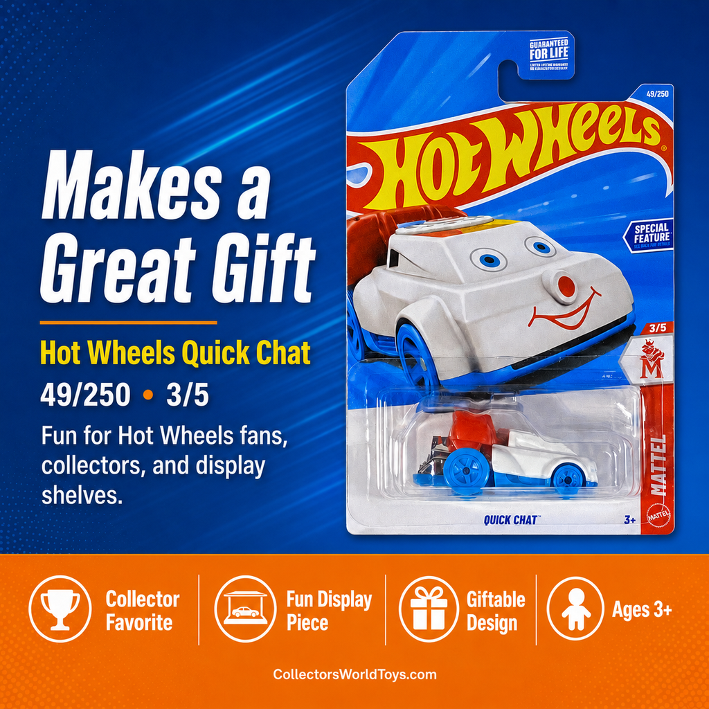 Hot Wheels Quick Chat 49/250 Mattel Series 3/5 White Die-Cast Car