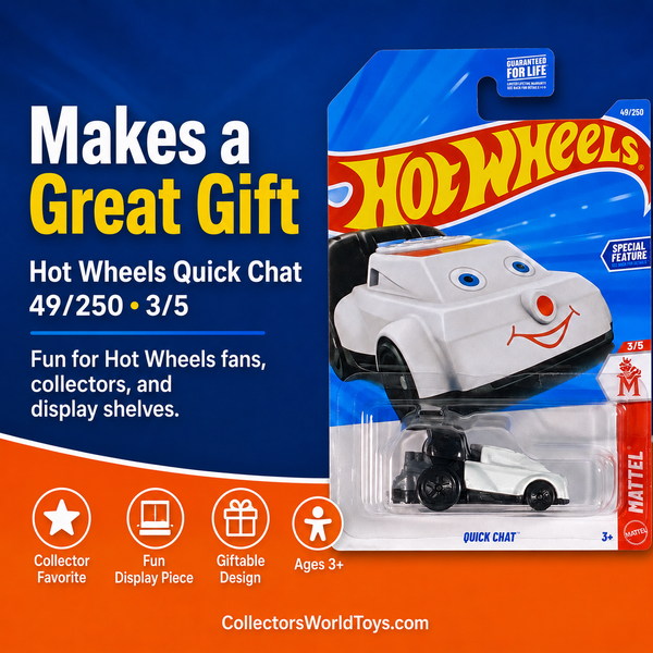 Hot Wheels Quick Chat White & Black 49/250 Mattel Series 3/5 Die-Cast Car