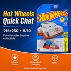 Hot Wheels Quick Chat Silver & Orange Experimotors 9/10 216/250 2025 Die-Cast Car