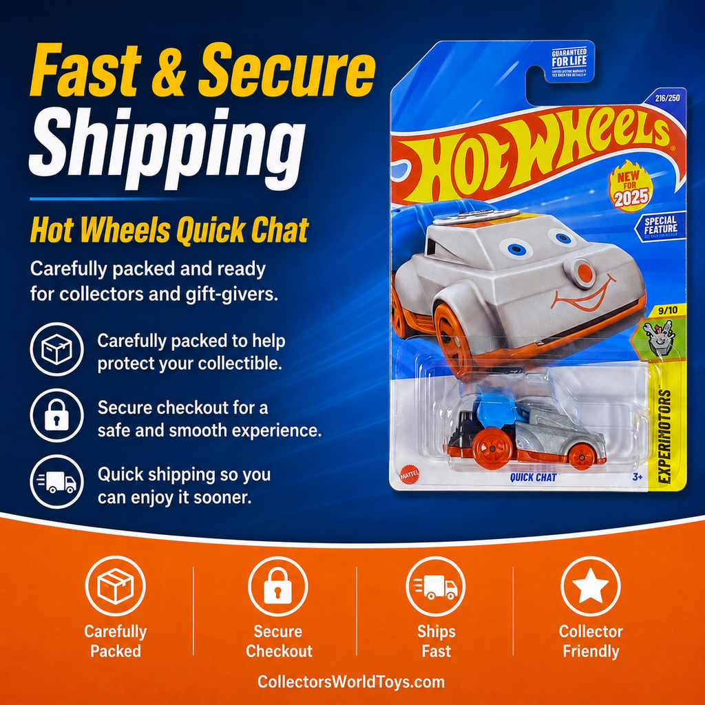 Hot Wheels Quick Chat Silver & Orange Experimotors 9/10 216/250 2025 Die-Cast Car