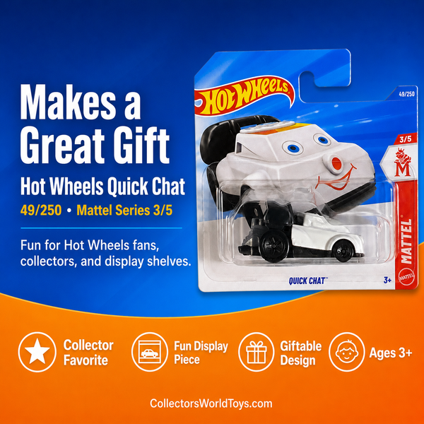 Hot Wheels Quick Chat White & Black Mattel Series 3/5 49/250 Die-Cast Car