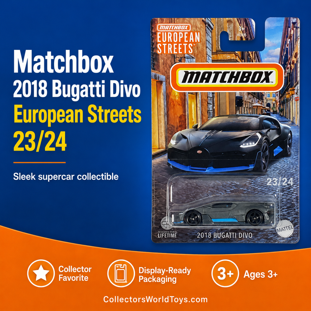 Matchbox 2018 Bugatti Divo European Streets 23/24 Die-Cast Car
