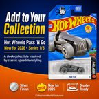 Hot Wheels Pass ’N Go 2026 Drop Tops 1/5 5/250 Monopoly 90 Years Die-Cast Car
