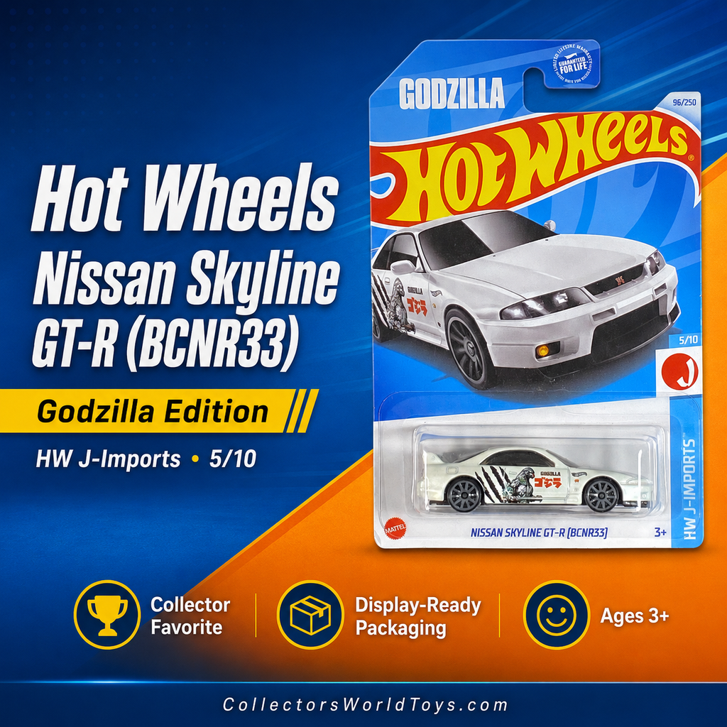 Hot Wheels Nissan Skyline GT-R (BCNR33) Godzilla HW J-Imports 5/10 96/250