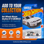 Hot Wheels Nissan Skyline GT-R (BCNR33) Godzilla HW J-Imports 5/10 96/250