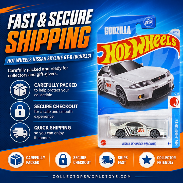 Hot Wheels Nissan Skyline GT-R (BCNR33) Godzilla HW J-Imports 5/10 96/250
