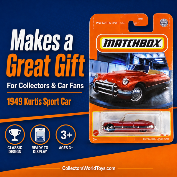 Matchbox 1949 Kurtis Sport Car Red 28/102 Die-Cast Convertible