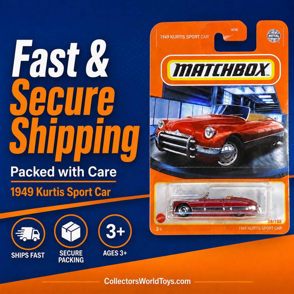 Matchbox 1949 Kurtis Sport Car Red 28/102 Die-Cast Convertible