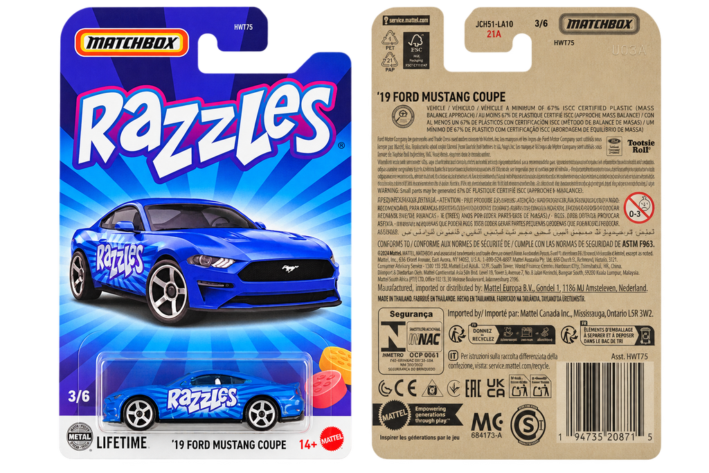 Matchbox '19 Ford Mustang Coupe | Candy Series 3/6