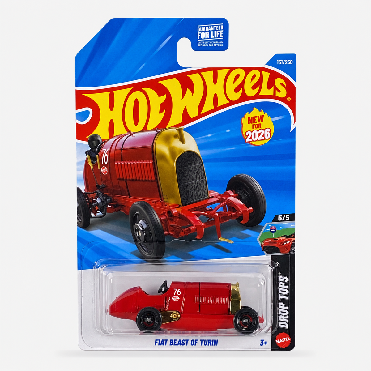 Hot Wheels Fiat Beast of Turin | Drop Tops Series 5/5