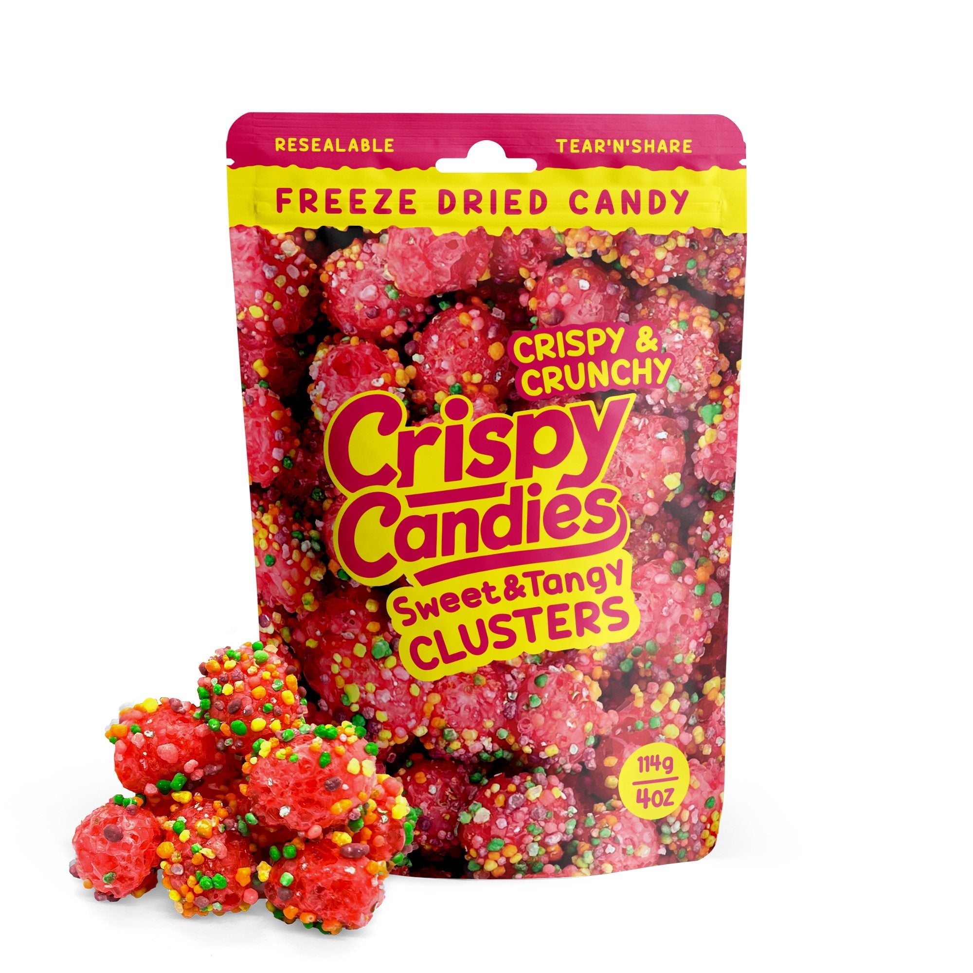 Crispy Candies - Sweet & Tangy Clusters Freeze Dried Candy 114g - Collectors World Toys