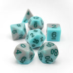 Coastal Memories - 7 Piece DnD Dice Set | Acrylic RPG Gaming Dice - Collectors World Toys